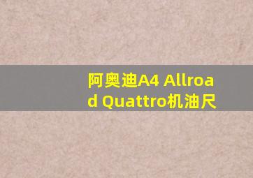 阿奥迪A4 Allroad Quattro机油尺